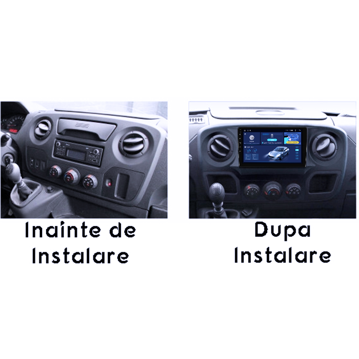 Navigatie dedicata Opel Movano, Renault Master 2020-2021, 8GB RAM 128GB ROM, Octacore, Platforma TS18, Android 14, Display QLED 10", Suporta camera 360", DSP, Carplay&Android Auto, SIM 4G, Ventilat [5]