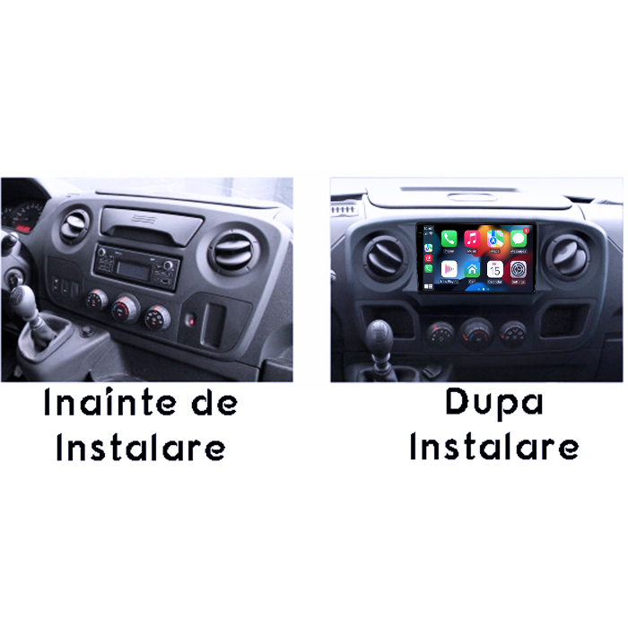 Navigatie dedicata Opel Movano, Renault Master 2020-2021, 8GB RAM 128GB ROM, Octacore, Platforma TS18, Android 14, Display QLED 10", Suporta camera 360", DSP, Carplay&Android Auto, SIM 4G, Ventilat [6]