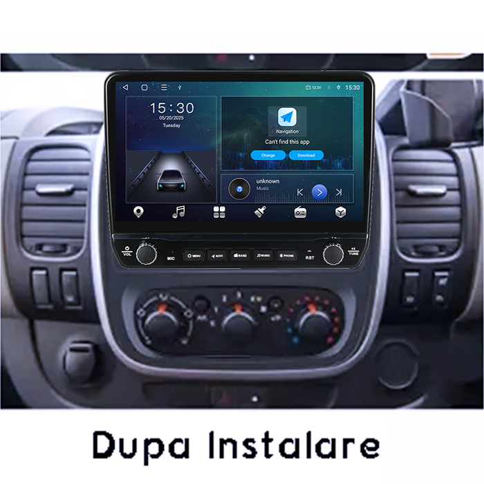 Navigatie dedicata Opel Vivaro 2014-2018 Tesla cu butoane rotative model 2024, 4GB RAM 64GB ROM, Procesor Quadcore, Android 14, Display QLED 10", DSP, Carplay&Android Auto [3]