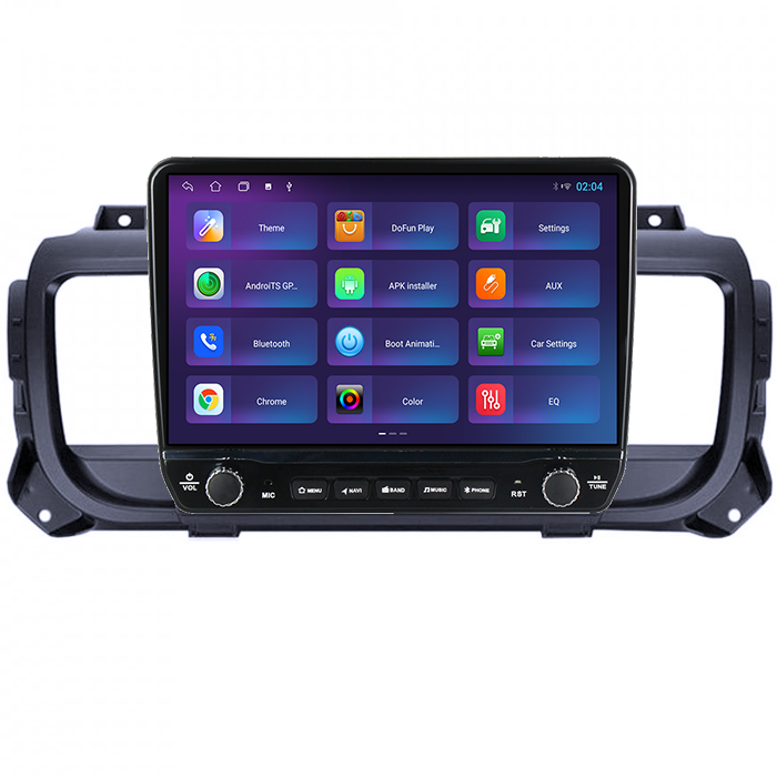 Navigatie dedicata Opel Vivaro C 2019+ Tesla cu butoane rotative model 2024, 4GB RAM 64GB ROM, Procesor Quadcore, Android 14, Display QLED 10", DSP, Carplay&Android Auto [4]