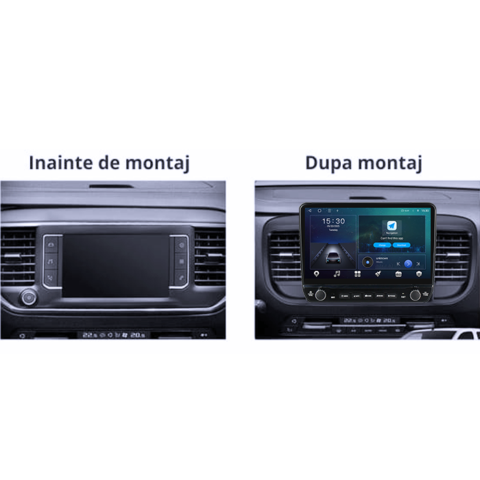 Navigatie dedicata Opel Vivaro C 2019+ Tesla cu butoane rotative model 2024, 4GB RAM 64GB ROM, Procesor Quadcore, Android 14, Display QLED 10", DSP, Carplay&Android Auto [5]