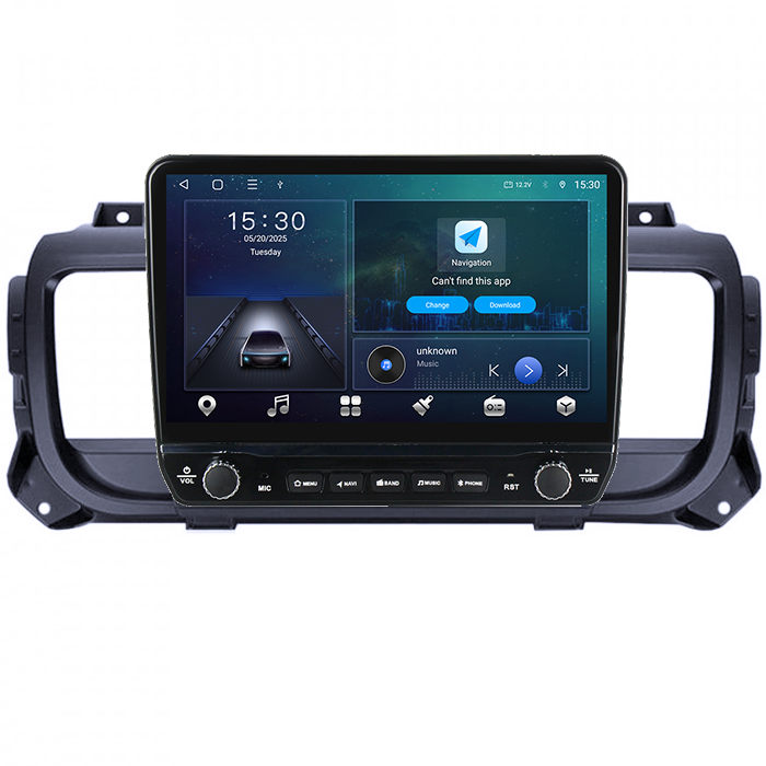 Navigatie dedicata Opel Vivaro C 2019+ Tesla cu butoane rotative model 2024, 4GB RAM 64GB ROM, Procesor Quadcore, Android 14, Display QLED 10", DSP, Carplay&Android Auto [6]