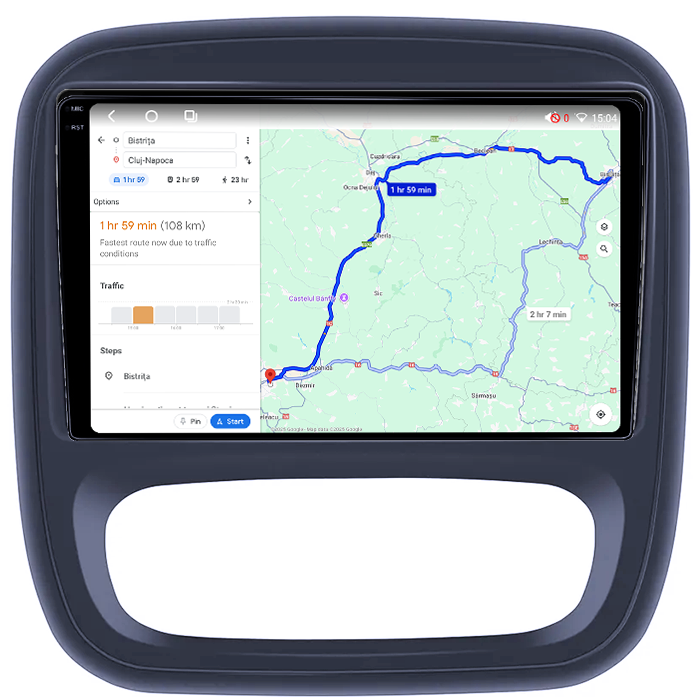 Navigatie dedicata Opel Vivaro B 2014-2018, 4GB RAM 64GB ROM, Octacore, Android 14, Display QLED 1K 9", Carplay&Android Auto, SIM 4G, Ventilator Activ [4]