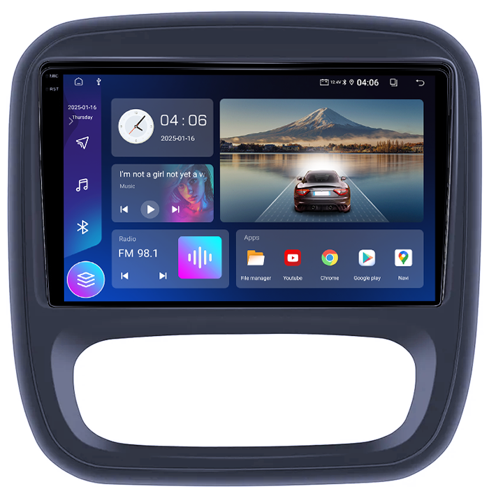 Navigatie dedicata Opel Vivaro B 2014-2018, 4GB RAM 64GB ROM, Quad Core, Display 9" QLED 1K, Carplay, Android 14, Bluetooth, Magazin Play, Suport Camere AHD [1]