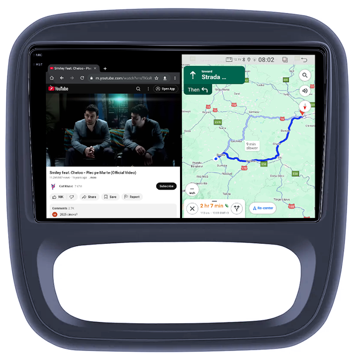 Navigatie dedicata Opel Vivaro B 2014-2018, 4GB RAM 64GB ROM, Quad Core, Display 9" QLED 1K, Carplay, Android 14, Bluetooth, Magazin Play, Suport Camere AHD [4]