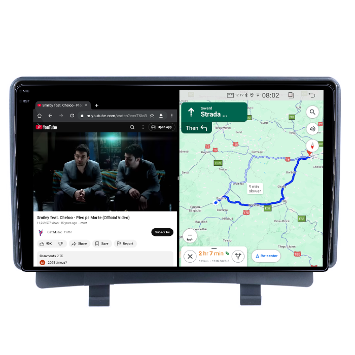 Navigatie dedicata Opel Zafira Tourer C 2011-2016, 12GB RAM 256GB ROM, Android 14, Rezolutie 2K, Display QLED, 9", DSP, Carplay, Android Auto, Internet, Youtube, Waze, Wi Fi, USB [4]