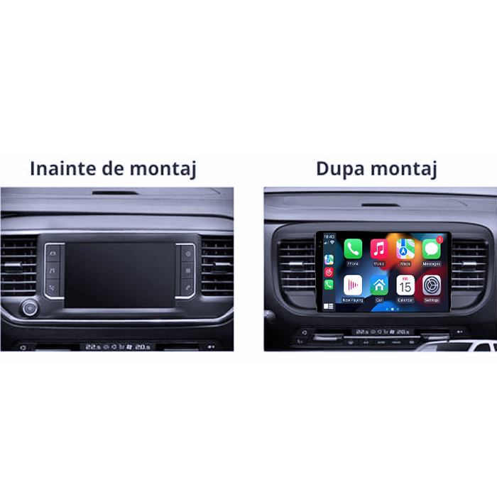 Navigatie dedicata Opel Vivaro C 2019+, 8GB RAM 128GB ROM, Octacore, Platforma 7862, Android 14, Display QLED 9" 2K, Suporta camera 360", DSP, Carplay&Android Auto, SIM 4G, Ventilator Activ [2]