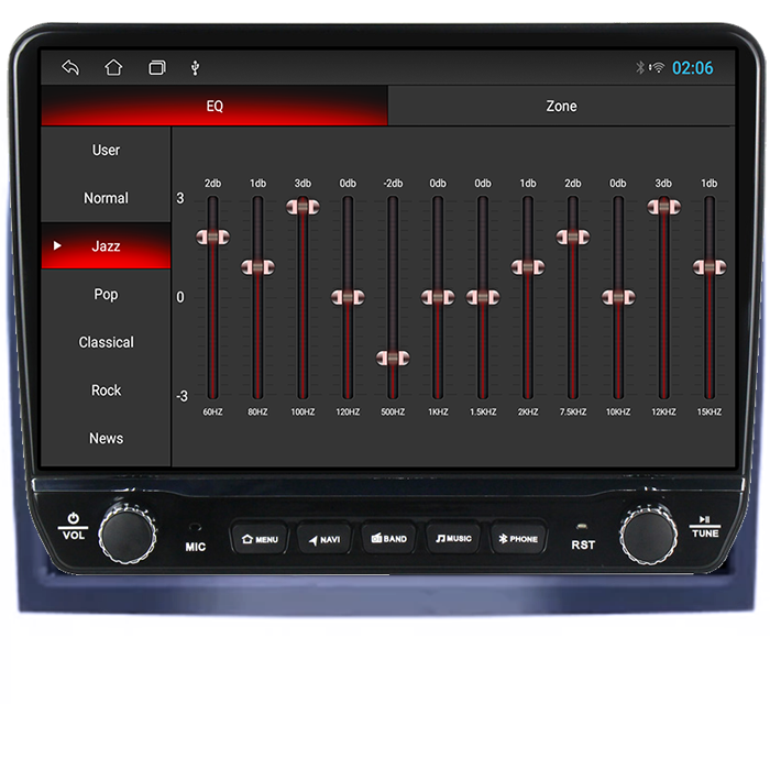 Navigatie dedicata Peugeot Boxer Tesla cu butoane rotative model 2024, 4GB RAM 64GB ROM, Procesor Quadcore, Android 14, Display QLED 10", DSP, Carplay&Android Auto [2]