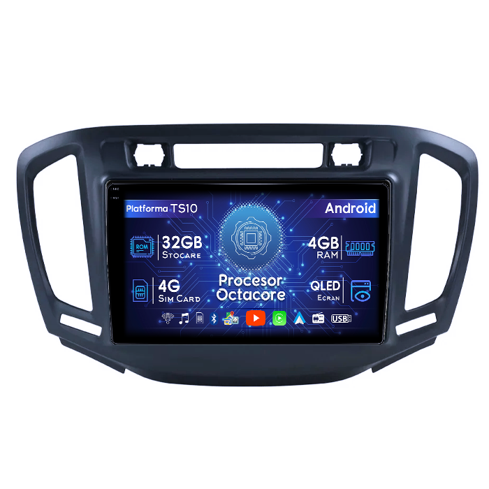 Navigatie dedicata Opel Zafira Tourer C 2016-2019, 4GB RAM 32GB ROM, Octacore, Android 14, Display QLED 1K 9", DSP, Carplay&Android Auto, SIM 4G, Bluetooth, Ventilator Activ [1]