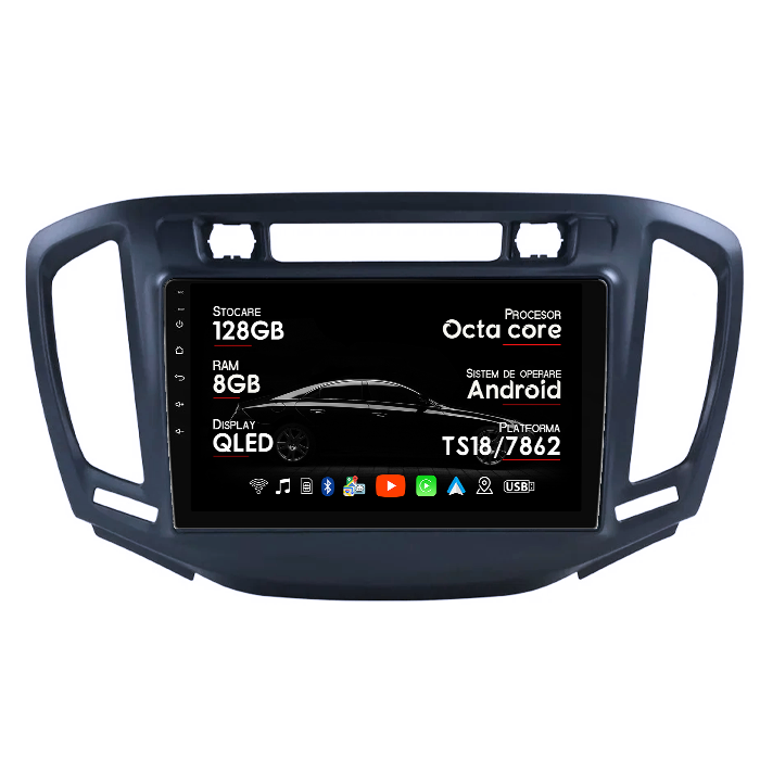 Navigatie dedicata Opel Zafira Tourer C 2016-2019, 8GB RAM 128GB ROM, Octacore, Platforma TS18, Android 14, Display QLED 9”, Suporta camera 360º, DSP, Carplay&Android Auto, SIM 4G, Ventilator Activ [1]