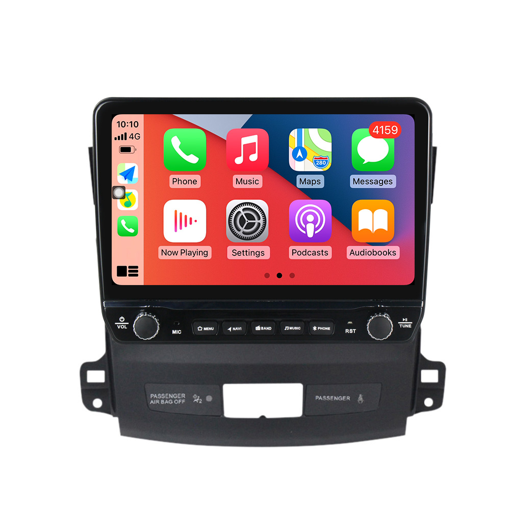 Navigatie dedicata Outlander 2005-2011 cu butoane rotative model 2024, 8GB RAM 128GB ROM, Octacore, Android 14, Display QLED 9”, Suporta camera 360º, DSP, Carplay&Android Auto, SIM 4G, [1]