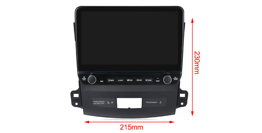 Navigatie dedicata Outlander 2005-2011 cu butoane rotative model 2024, 8GB RAM 128GB ROM, Octacore, Android 14, Display QLED 9”, Suporta camera 360º, DSP, Carplay&Android Auto, SIM 4G, [6]