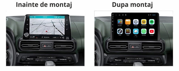 (Resigilata) Navigatie dedicata Partner 2018+, 2GB RAM 32GB ROM, Quad Core, Display 9" IPS Full HD, Carplay, Android 13, , Suport camere AHD [5]
