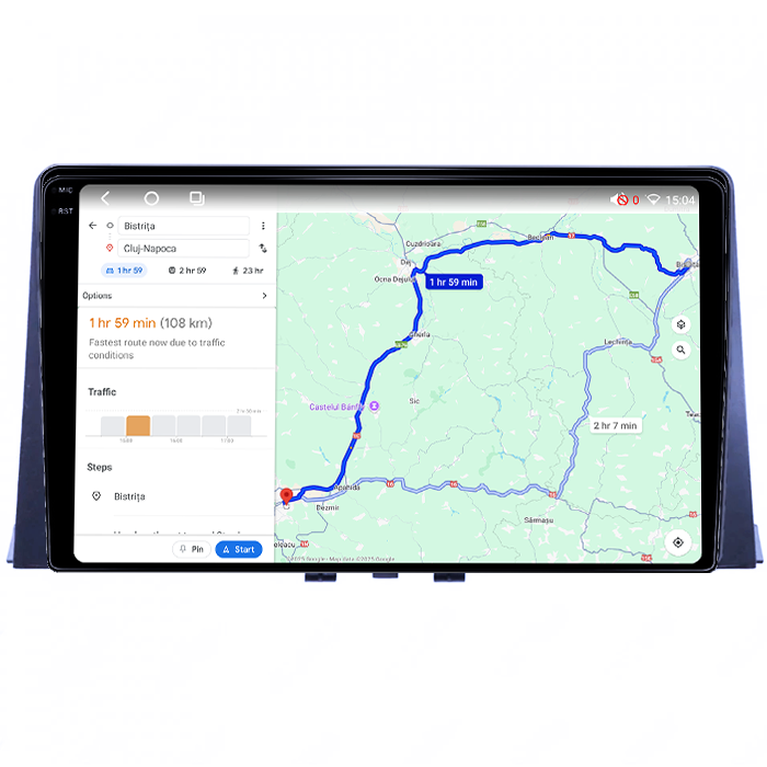 Navigatie dedicata Partner 2018, 4GB RAM 64GB ROM, Procesor Qualcomm Octacore, Android 14, Rezolutie 2K, Display QLED 9", DSP, Carplay&Android Auto, SIM 4G [4]