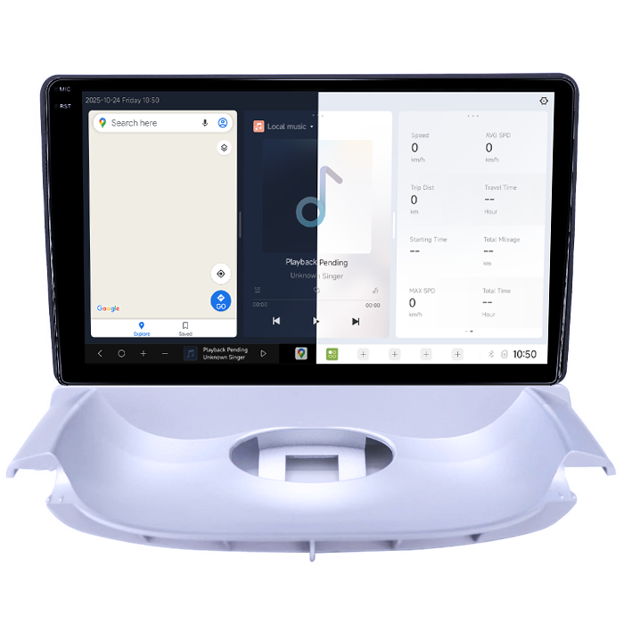 Navigatie dedicata Peugeot 206 1998-2009, DUDU3, 4GB RAM 64GB ROM, Octacore, Platforma 8581, Android, Display QLED 9", DSP, Carplay&AndroidAuto [2]