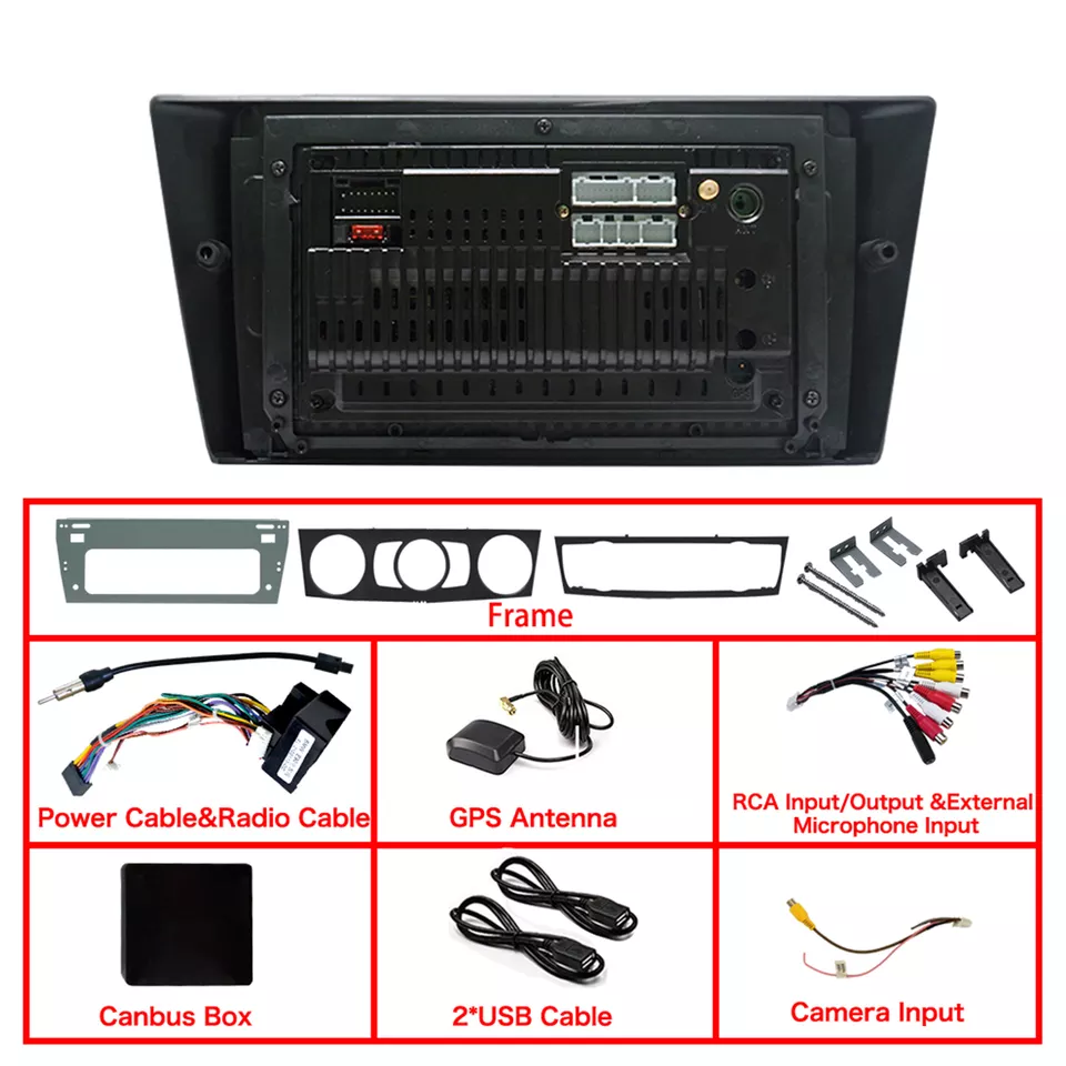 Navigatie dedicata BMW E90 E92 E93 2005-2012, 12GB RAM 256GB ROM, Android 13, Rezolutie 2K, Display QLED, 9", DSP, Carplay, Android Auto, Internet, Youtube, Waze, Wi Fi [2]