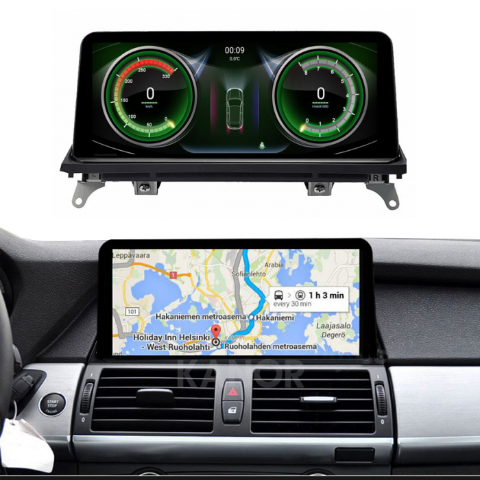 Navigatie dedicata BMW X1/X2/X3/X5/X6&Seria 1/3/4/5/6 2010-2013, NBT, 6GB RAM 128GB ROM, Octacore,Android 13, Display QLED 12.3”, Suporta camera 360º, DSP, Carplay&Android Auto, SIM 4G [5]