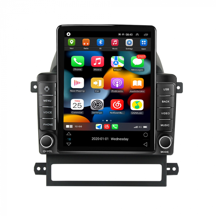 Navigatie dedicata Chevrolet Captiva 2008-2012,Tesla Style, ANDROID 13,Carplay&Android Auto, 10 inch , 8+128GB, Internet, Aplicatii, Waze, Gps [2]