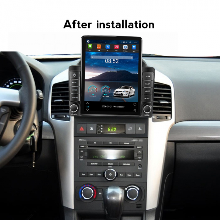Navigatie dedicata Chevrolet Captiva 2008-2012,Tesla Style, ANDROID 13,Carplay&Android Auto, 10 inch , 8+128GB, Internet, Aplicatii, Waze, Gps [4]