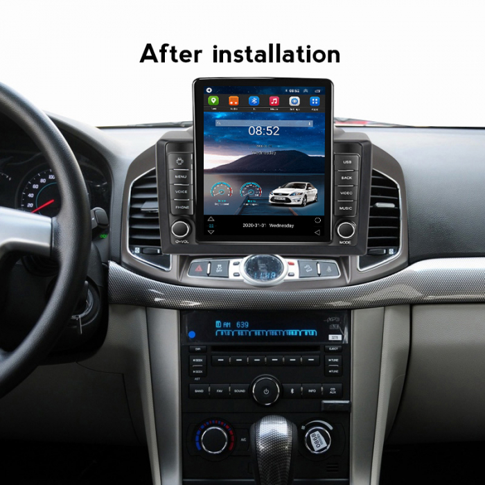 Navigatie dedicata Chevrolet Captiva 2012-2017,Tesla Style, ANDROID 13,Carplay&Android Auto, 10 inch , 8+128GB, Internet, Aplicatii, Waze, Gps [4]