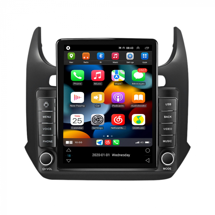 Navigatie dedicata Chevrolet Cobalt 2011-2018,Tesla Style, ANDROID 13,Carplay&Android Auto, 10 inch , 8+128GB, Internet, Aplicatii, Waze, Gps [2]