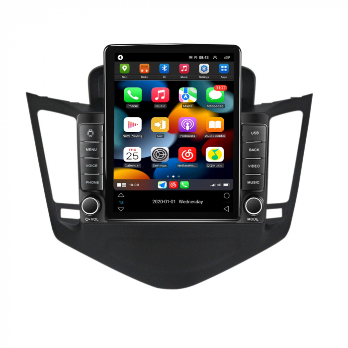 Navigatie dedicata Chevrolet Cruze 2009-2014,Tesla Style, ANDROID 13,Carplay&Android Auto, 10 inch , 8+128GB, Internet, Aplicatii, Waze, Gps [2]