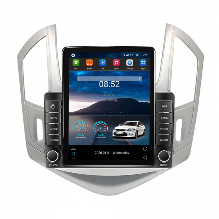 Navigatie dedicata Chevrolet Cruze 2012-2015,Tesla Style, ANDROID 13,Carplay&Android Auto, 10 inch , 8+128GB, Internet, Aplicatii, Waze, Gps [2]