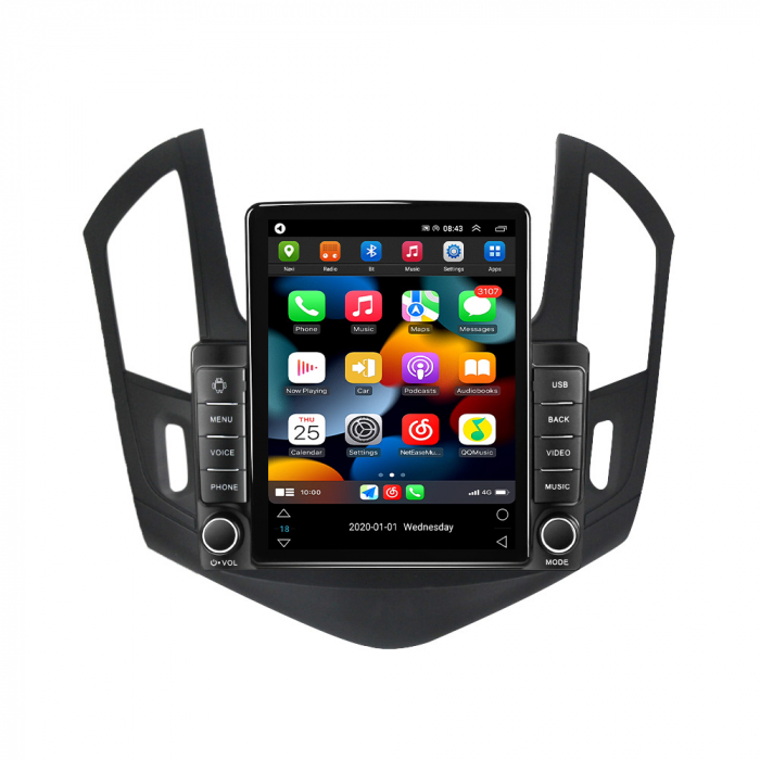 Navigatie dedicata Chevrolet Cruze 2012-2015,Tesla Style, ANDROID 13,Carplay&Android Auto, 10 inch , 8+128GB, Internet, Aplicatii, Waze, Gps [4]