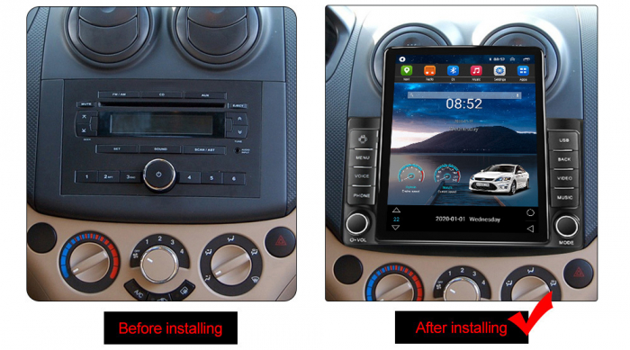Navigatie dedicata Chevrolet Epica 2006-2011,Tesla Style, ANDROID 13,Carplay&Android Auto, 10 inch , 8+128GB, Internet, Aplicatii, Waze, Gps [3]