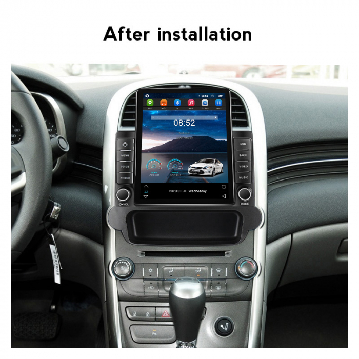 Navigatie dedicata Chevrolet Malibu 2012-2015,Tesla Style, ANDROID 13,Carplay&Android Auto, 10 inch , 8+128GB, Internet, Aplicatii, Waze, Gps [4]