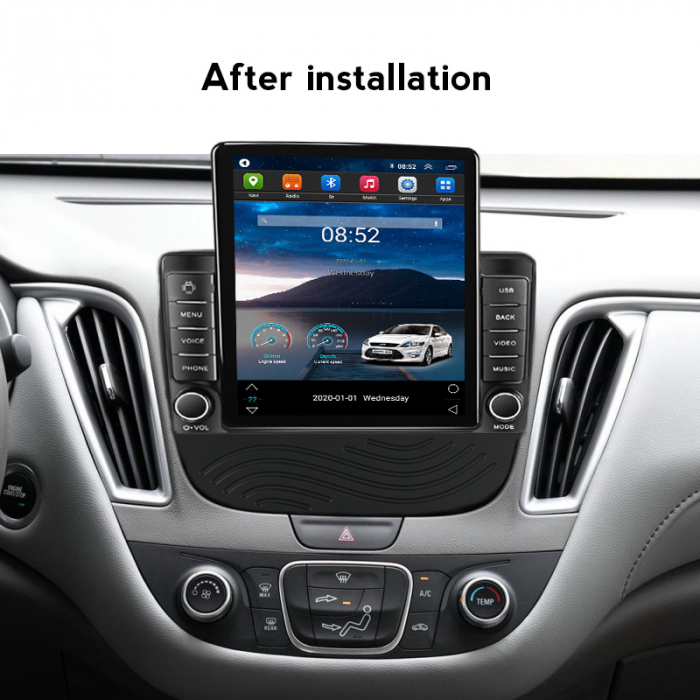 Navigatie dedicata Chevrolet Malibu XL 2016-2018,Tesla Style, ANDROID 13,Carplay&Android Auto, 10 inch , 8+128GB, Internet, Aplicatii, Waze, Gps [4]