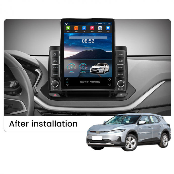 Navigatie dedicata Chevrolet Menlo 2020 -2022,Tesla Style, ANDROID 13,Carplay&Android Auto, 10 inch , 8+128GB, Internet, Aplicatii, Waze, Gps [4]