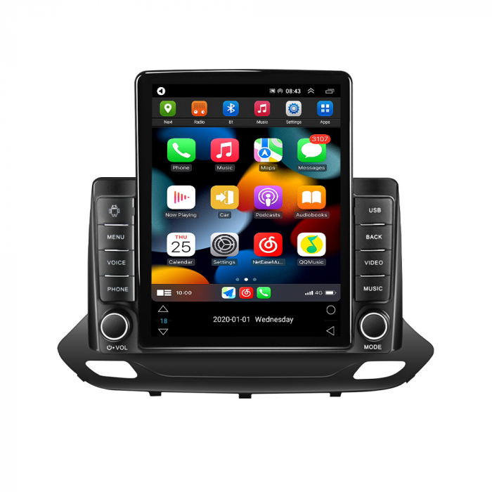 Navigatie dedicata Chevrolet Menlo 2020 -2022,Tesla Style, ANDROID 13,Carplay&Android Auto, 10 inch , 8+128GB, Internet, Aplicatii, Waze, Gps [2]