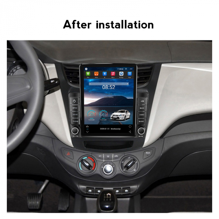 Navigatie dedicata Chevrolet Sail 2015-2018,Tesla Style, ANDROID 13,Carplay&Android Auto, 10 inch , 8+128GB, Internet, Aplicatii, Waze, Gps [4]