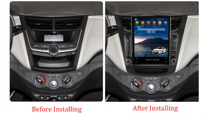 Navigatie dedicata Chevrolet Sail 2015-2018,Tesla Style, ANDROID 13,Carplay&Android Auto, 10 inch , 8+128GB, Internet, Aplicatii, Waze, Gps [3]