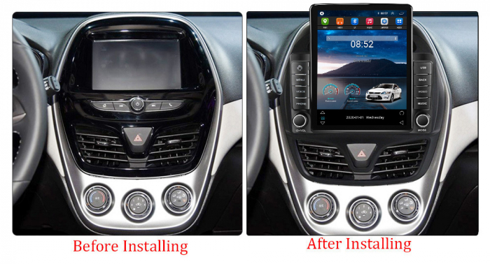 Navigatie dedicata Chevrolet Spark Beat 2015-2018,Tesla Style, ANDROID 13,Carplay&Android Auto, 10 inch , 8+128GB, Internet, Aplicatii, Waze, Gps [3]