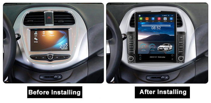 Navigatie dedicata Chevrolet Spark Beat 2018-2020,Tesla Style, ANDROID 13,Carplay&Android Auto, 10 inch , 8+128GB, Internet, Aplicatii, Waze, Gps [3]