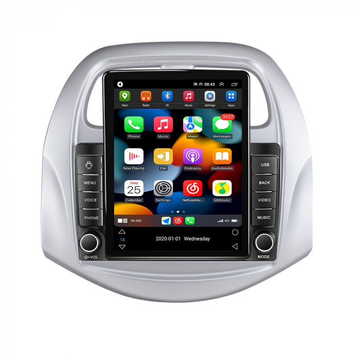 Navigatie dedicata Chevrolet Spark Beat 2018-2020,Tesla Style, ANDROID 13,Carplay&Android Auto, 10 inch , 8+128GB, Internet, Aplicatii, Waze, Gps [2]