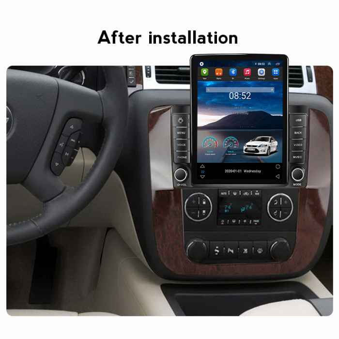 Navigatie dedicata Chevrolet Tahoe 2012,Tesla Style, ANDROID 13,Carplay&Android Auto, 10 inch , 8+128GB, Internet, Aplicatii, Waze, Gps [4]
