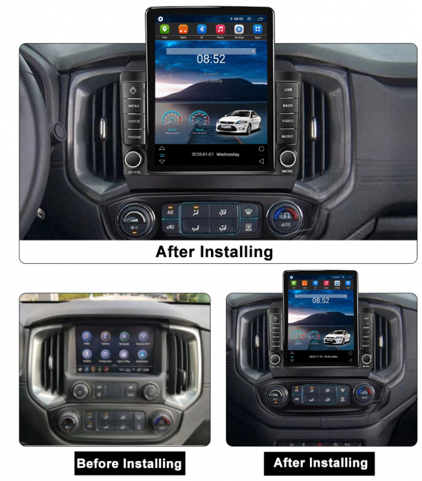 Navigatie dedicata Chevrolet TrailBlazer 2017-2019,Tesla Style, ANDROID 13,Carplay&Android Auto, 10 inch , 8+128GB, Internet, Aplicatii, Waze, Gps [3]