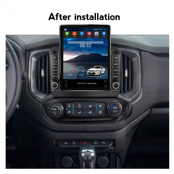 Navigatie dedicata Chevrolet TrailBlazer 2017-2019,Tesla Style, ANDROID 13,Carplay&Android Auto, 10 inch , 8+128GB, Internet, Aplicatii, Waze, Gps [4]
