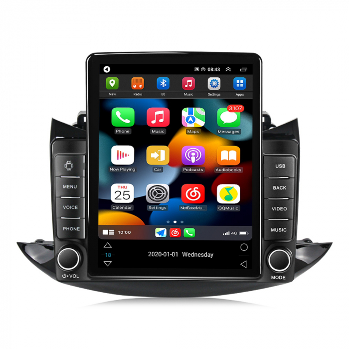 Navigatie dedicata Chevrolet Trax 2013-2020,Tesla Style, ANDROID 13,Carplay&Android Auto, 10 inch , 8+128GB, Internet, Aplicatii, Waze, Gps [2]
