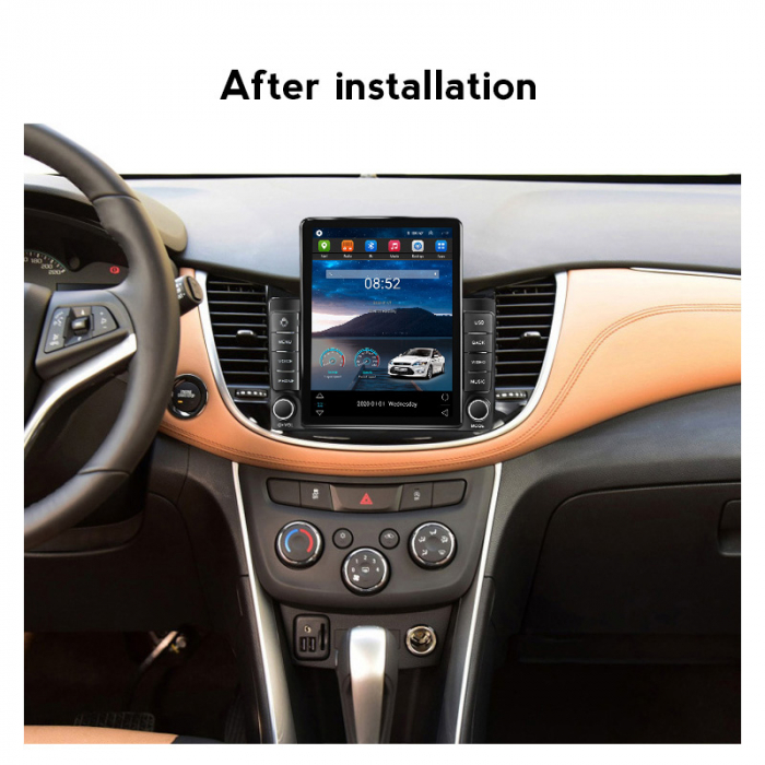 Navigatie dedicata Chevrolet Trax 2013-2020,Tesla Style, ANDROID 13,Carplay&Android Auto, 10 inch , 8+128GB, Internet, Aplicatii, Waze, Gps [4]