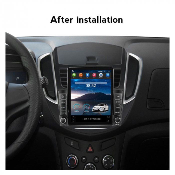 Navigatie dedicata Chevrolet Trax Tracker 2014-2016 ,Tesla Style, ANDROID 13,Carplay&Android Auto, 10 inch , 8+128GB, Internet, Aplicatii, Waze, Gps [3]