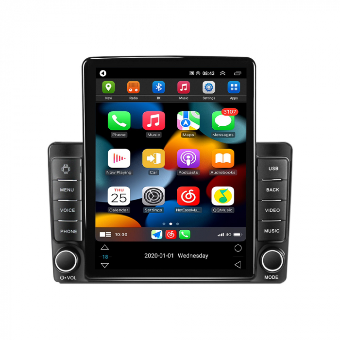 Navigatie dedicata Citroen Berlingo 2008-2019,Tesla Style, ANDROID 13,Carplay&Android Auto, 10 inch , 8+128GB, Internet, Aplicatii, Waze, Gps [2]
