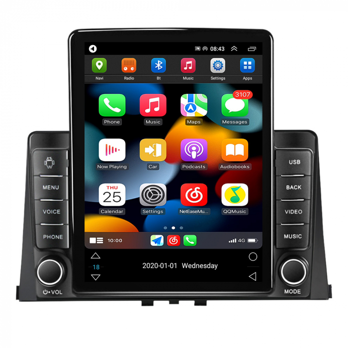 Navigatie dedicata Citroen Berlingo 2018-2020,Tesla Style, ANDROID 13,Carplay&Android Auto, 10 inch , 8+128GB, Internet, Aplicatii, Waze, Gps [2]
