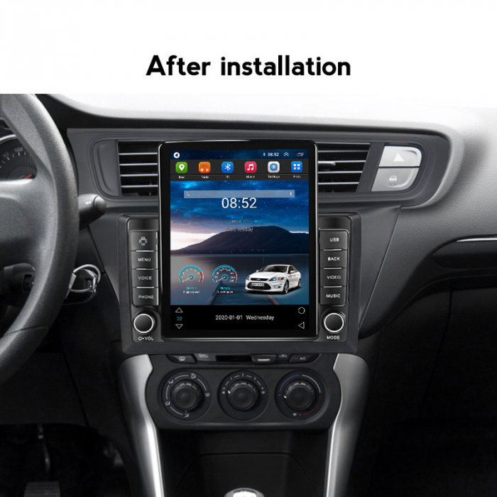 Navigatie dedicata Citroen C3-XR 2010-2015,Tesla Style, ANDROID 13,Carplay&Android Auto, 10 inch , 8+128GB, Internet, Aplicatii, Waze, Gps [4]