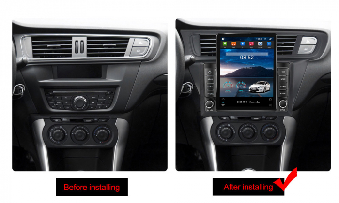 Navigatie dedicata Citroen C3-XR 2010-2015,Tesla Style, ANDROID 13,Carplay&Android Auto, 10 inch , 8+128GB, Internet, Aplicatii, Waze, Gps [3]