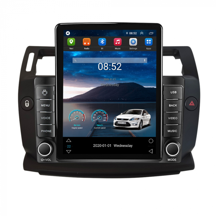 Navigatie dedicata Citroen C4 2004-2014,Tesla Style, ANDROID 13,Carplay&Android Auto, 10 inch , 8+128GB, Internet, Aplicatii, Waze, Gps [2]