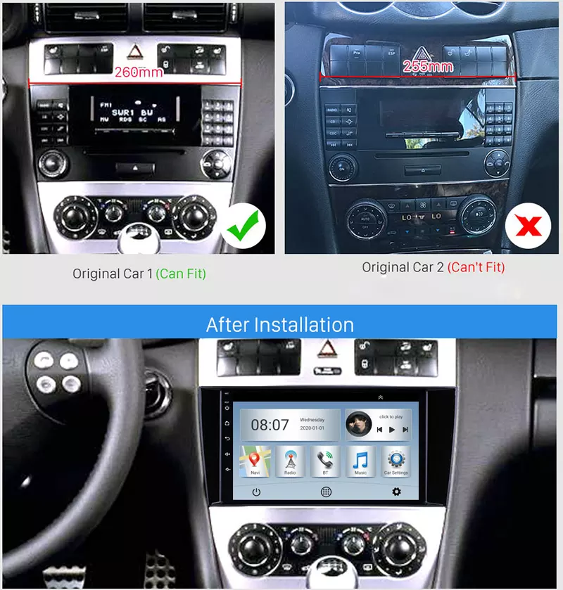 Navigatie dedicata CLK 2004-2006, 4GB RAM 32GB ROM, Internet, Aplicatii, Waze, GPS Android 13 [4]